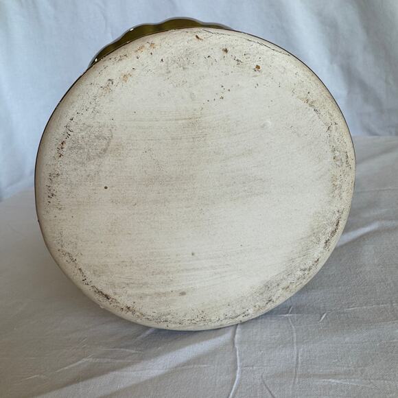 Vintage Urn Drip Glaze in Green Tones Planter 9.5 Inches - Picture 2 of 9